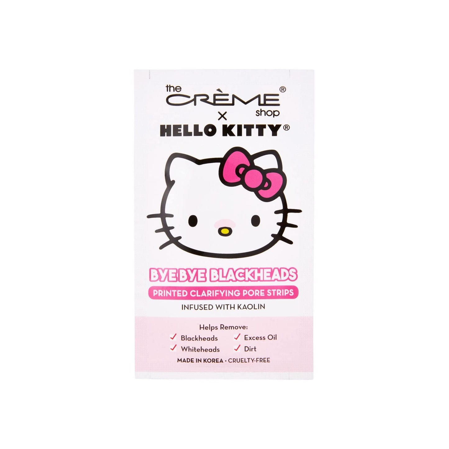 The Crème Shop Hello Kitty Bye Bye Blackheads Nose Pore Strips, Nose Pore Mask - Pack of 6 Beauty & Personal Care The Crème Shop