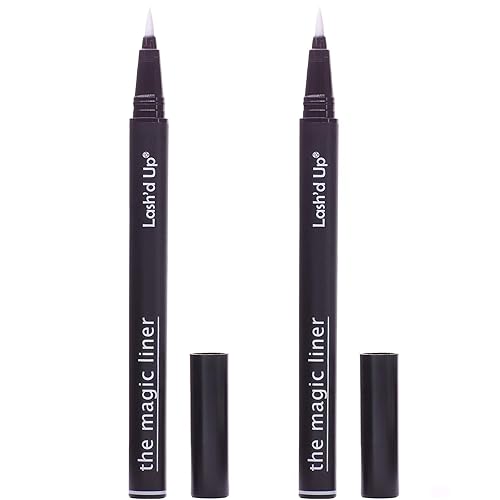 Lash'd Up Strong+ Full-size Glue Pen for False Lashes (Clear) 2PCS Pack Magic Liner Eyeliner, 0.032 Oz. Beauty & Personal Care Lash'd Up