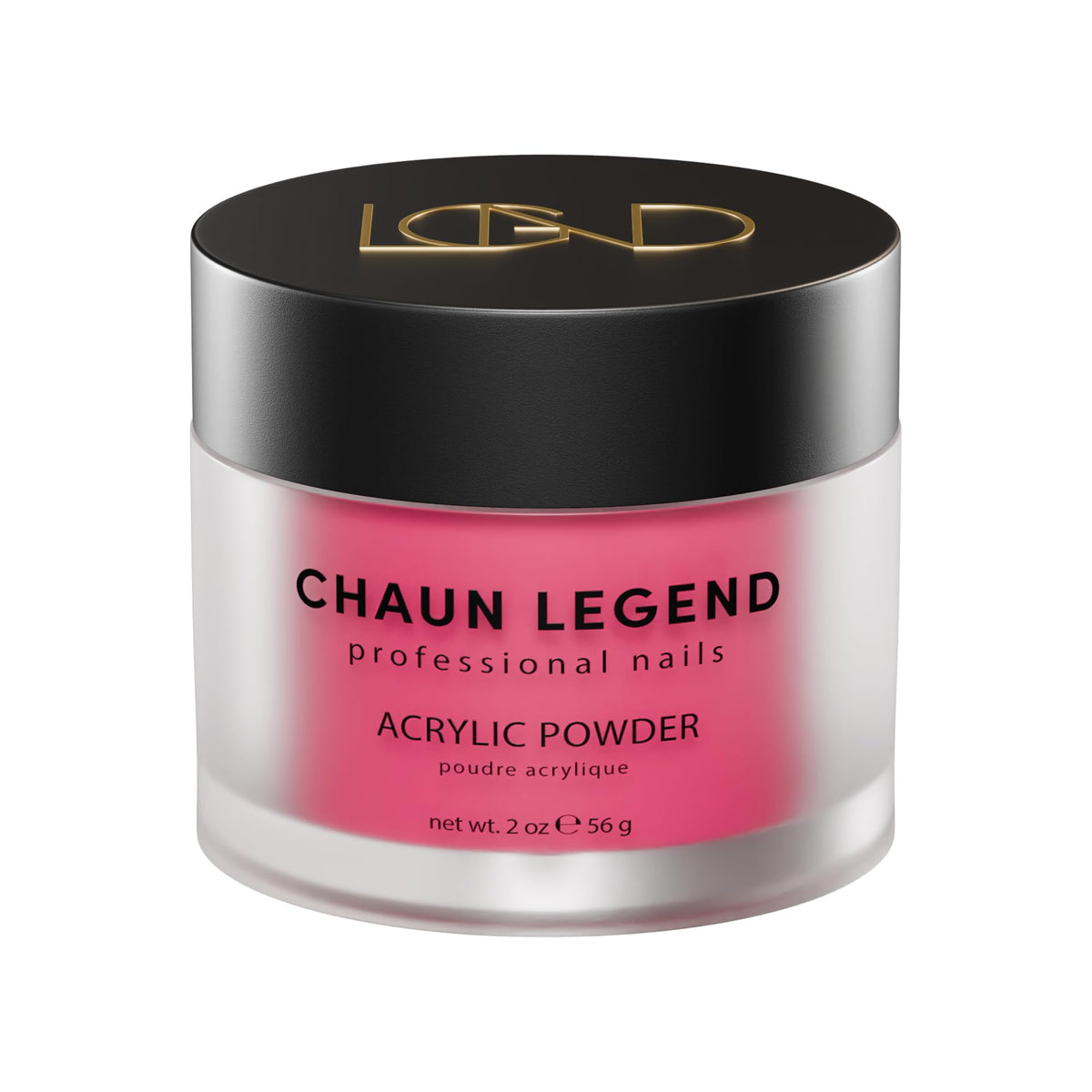 Chaun Legend Acrylic Powder, 2oz Long Lasting Salon Quality, Bubble Free, Self Leveling Professional Manicures, Fake Nails, Carving & Extensions