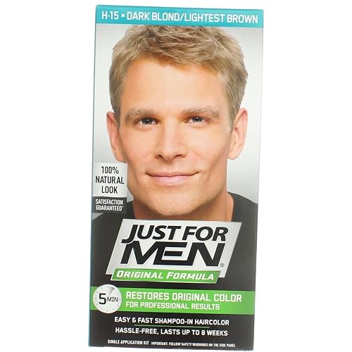 JUST FOR MEN Hair Color H-15 Dark Blond 1 Each (Pack of 6) Beauty & Personal Care Just for Men