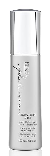 Kenra Platinum Blow-Dry Mist | Ultra-Lightweight Thermal Protectant | Detangles, Smooths, & Softens | Eliminates Frizz & Resists Humidity | Fine Beauty & Personal Care Kenra