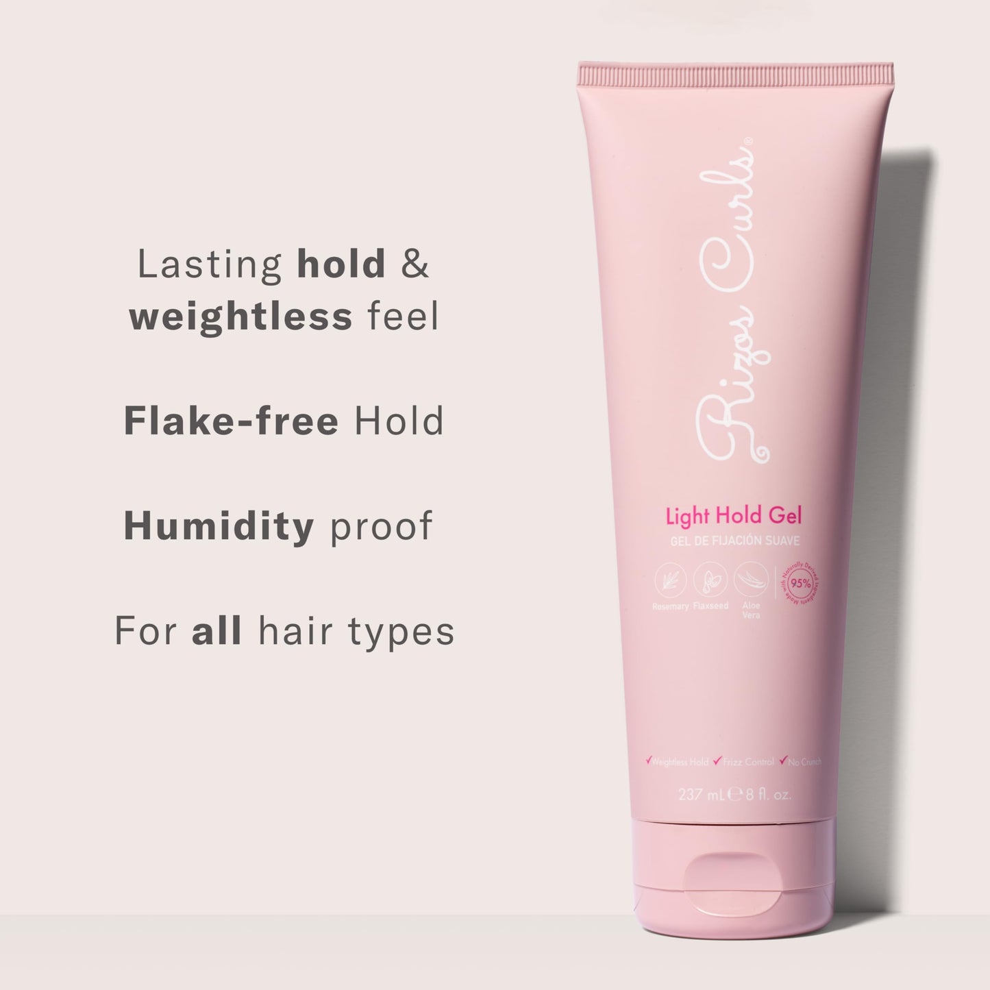 Rizos Curls Light Hold Gel - Flexible, Flake-Free, Frizz-Free Hold & Shine - Defines & Moisturizes Wavy, Curly, Coily 1a-4c Hair Types with Aloe Vera Beauty & Personal Care Rizos Curls