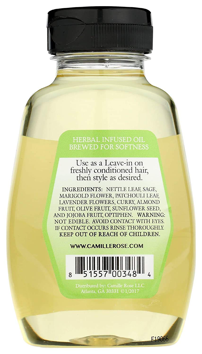 Camille Rose Herbal Tea leave in Hair Oil, with Jojoba and Lavender to Seal Moisture and Soften Strands, for all Hair Types, 9 fl oz Beauty & Personal Care Camille Rose