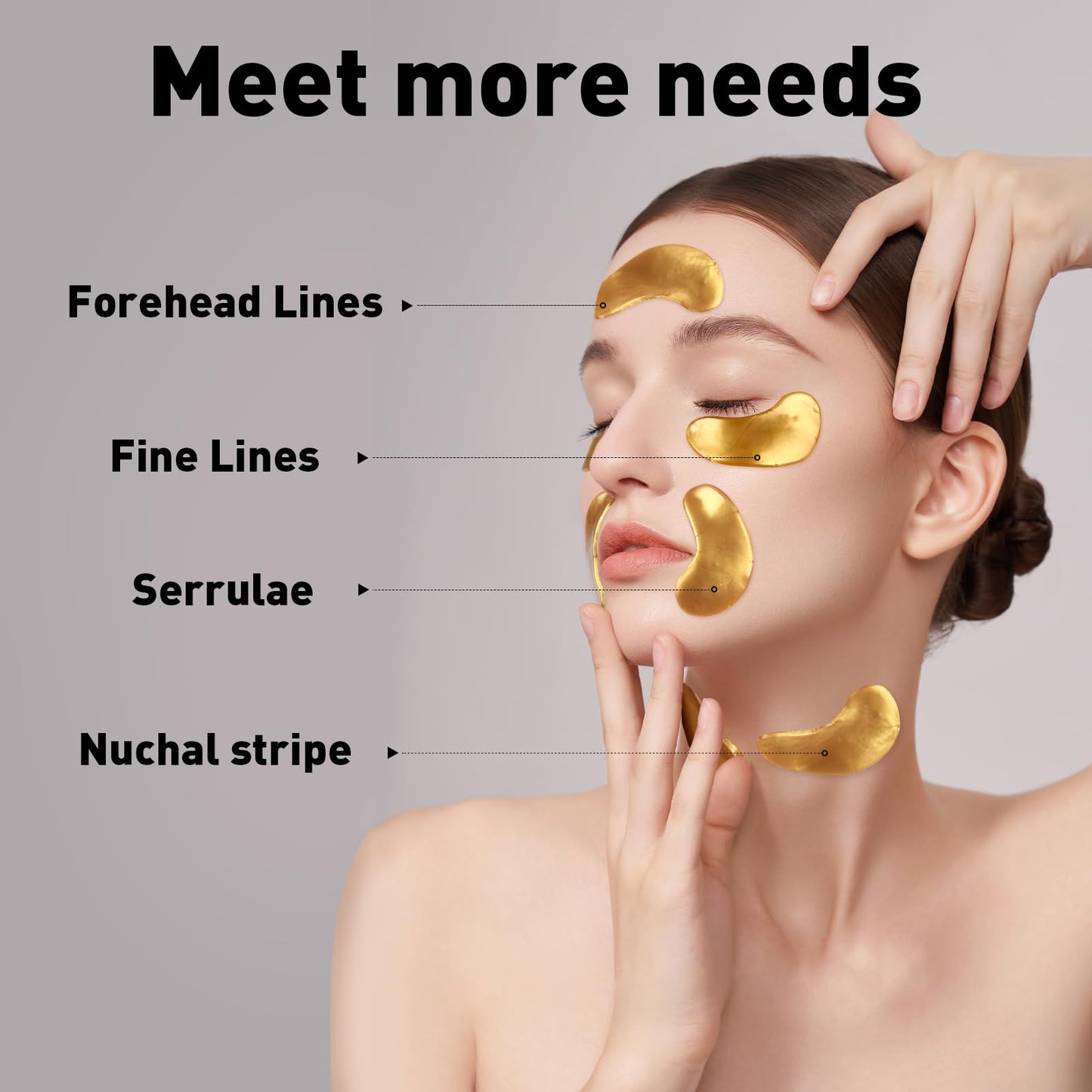 CHMI Under Eye Patches (50 Pairs) - 24K Gold Eye Patches for Puffy Eyes, Dark Circles, EyeBags and Wrinkles, Collagen Skin Care Products, Beauty Beauty and Personal Care CHMI
