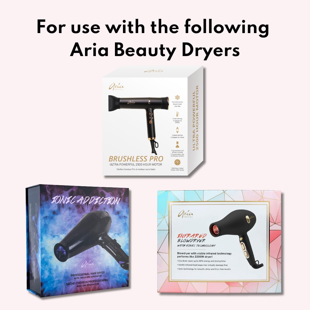 Aria Beauty Air Curling Attachment - Hair Dryer and Blow Dryer Attachment - Ideal for Wrapping and Curling Hair - Easy to Attach - 1 pc