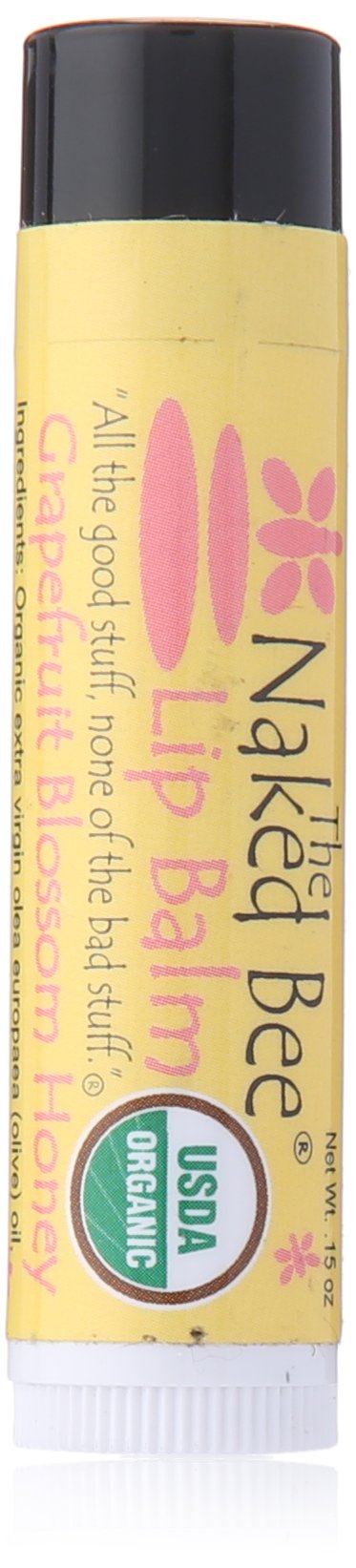 The Naked Bee Lip Balm Grapefruit Blossom Honey (.15oz) Moisturizing Lip Balm for Women with Vitamin E & Beeswax to Soothe, Hydrate & Nourish Chapped Beauty and Personal Care The Naked Bee