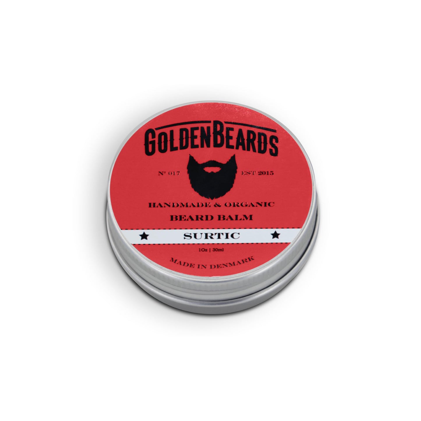 Golden Beards Organic Beard Balm Surtic - Lime, Peppermint & Menthol Blend with Shea & Beeswax - 30ml / Vegan Styling & Softening Balm, Handmade in Beauty and Personal Care Golden Beards Kobenhavn BALM GROOMING OIL
