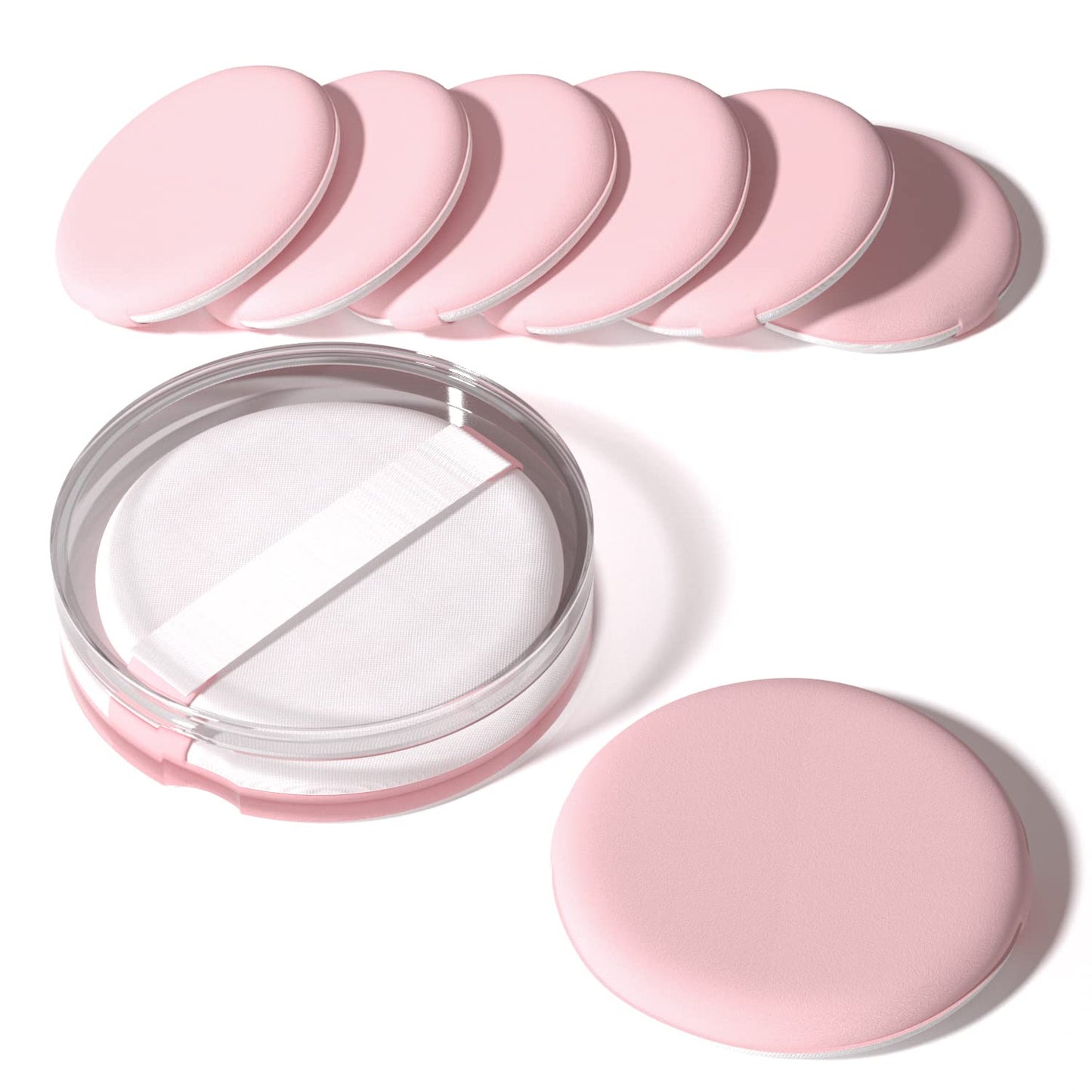 MOHOPE 8Pcs Air Cushion Makeup Sponges for Foundation with Portable Box | Latex-Free Blending Sponge for Liquid, Cream, Foundation and Powder | Round Beauty & Personal Care MOHOPE