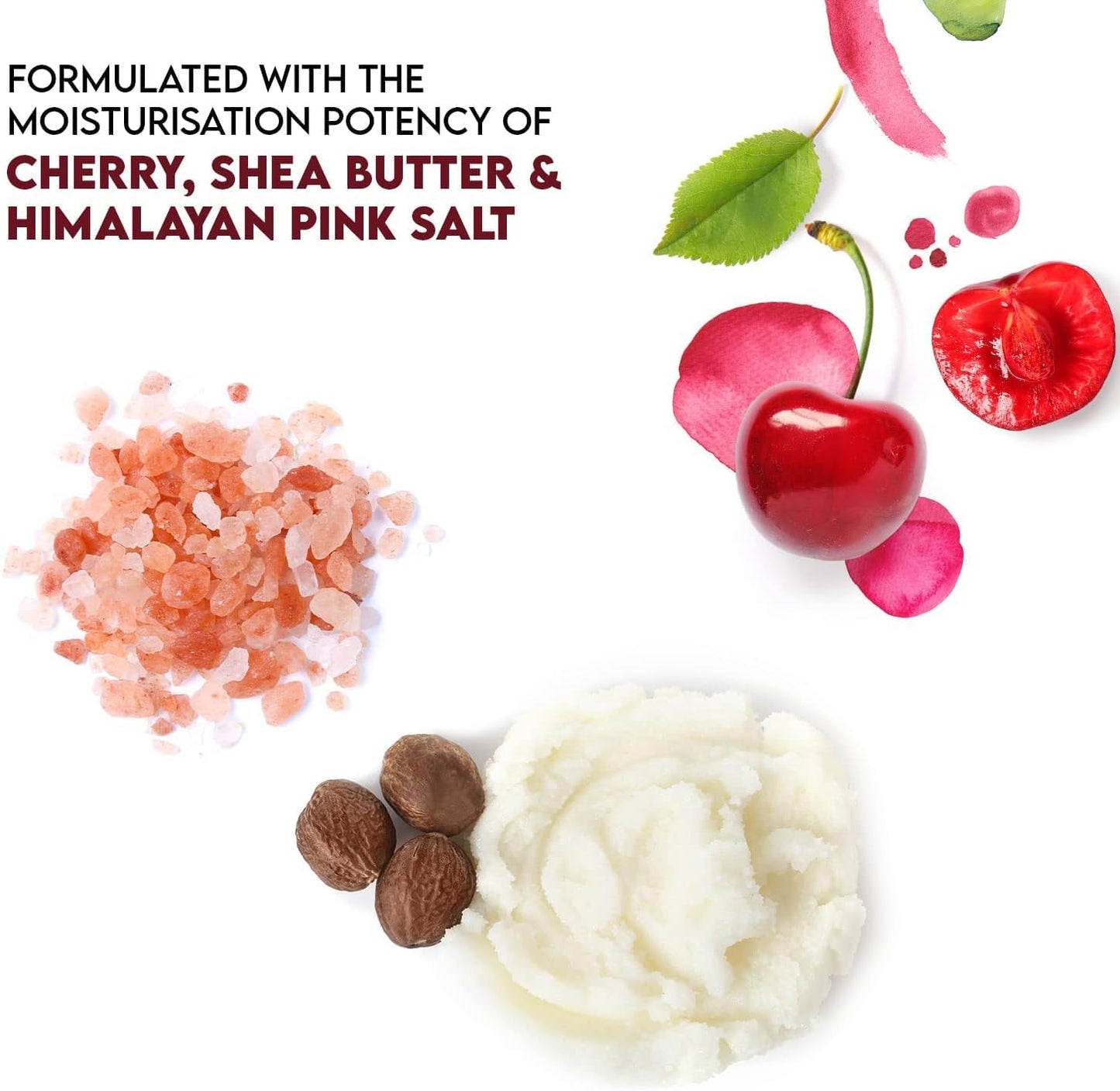 Natural Solution Lip Balm, Formulated with Cherry & Organic Shea Butter, Moisturizing Lip Care Multipack, Hydrating Moisturizer for Dry Lips, Organic Beauty & Personal Care Salt Range