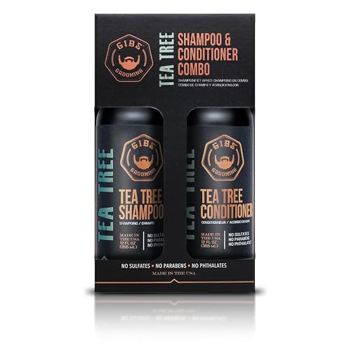 Gibs Grooming Tea Tree Shampoo and Conditioner Combo Box Beauty & Personal Care GIBS