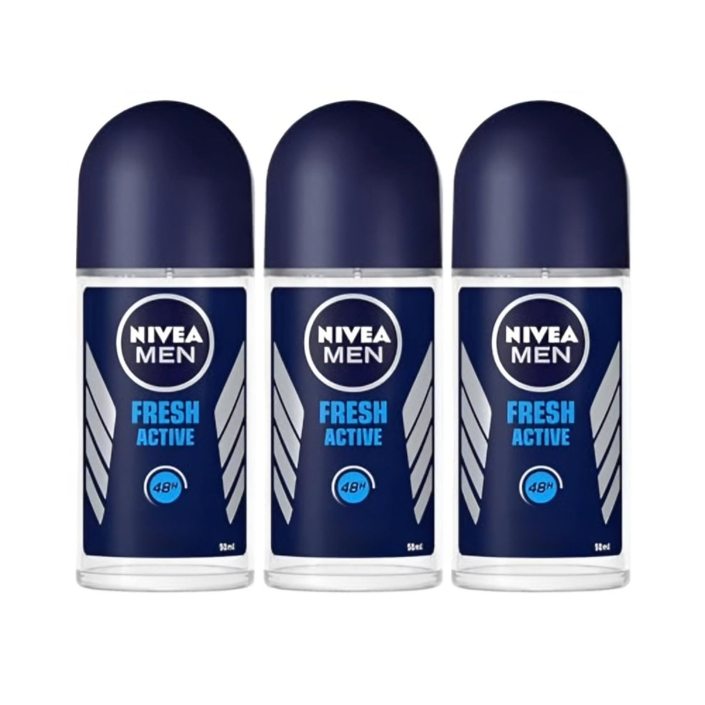 Nivea Men Fresh Active Roll-On Deodorant - 1.69 fl oz - Pack of 3 Beauty and Personal Care NIVEA