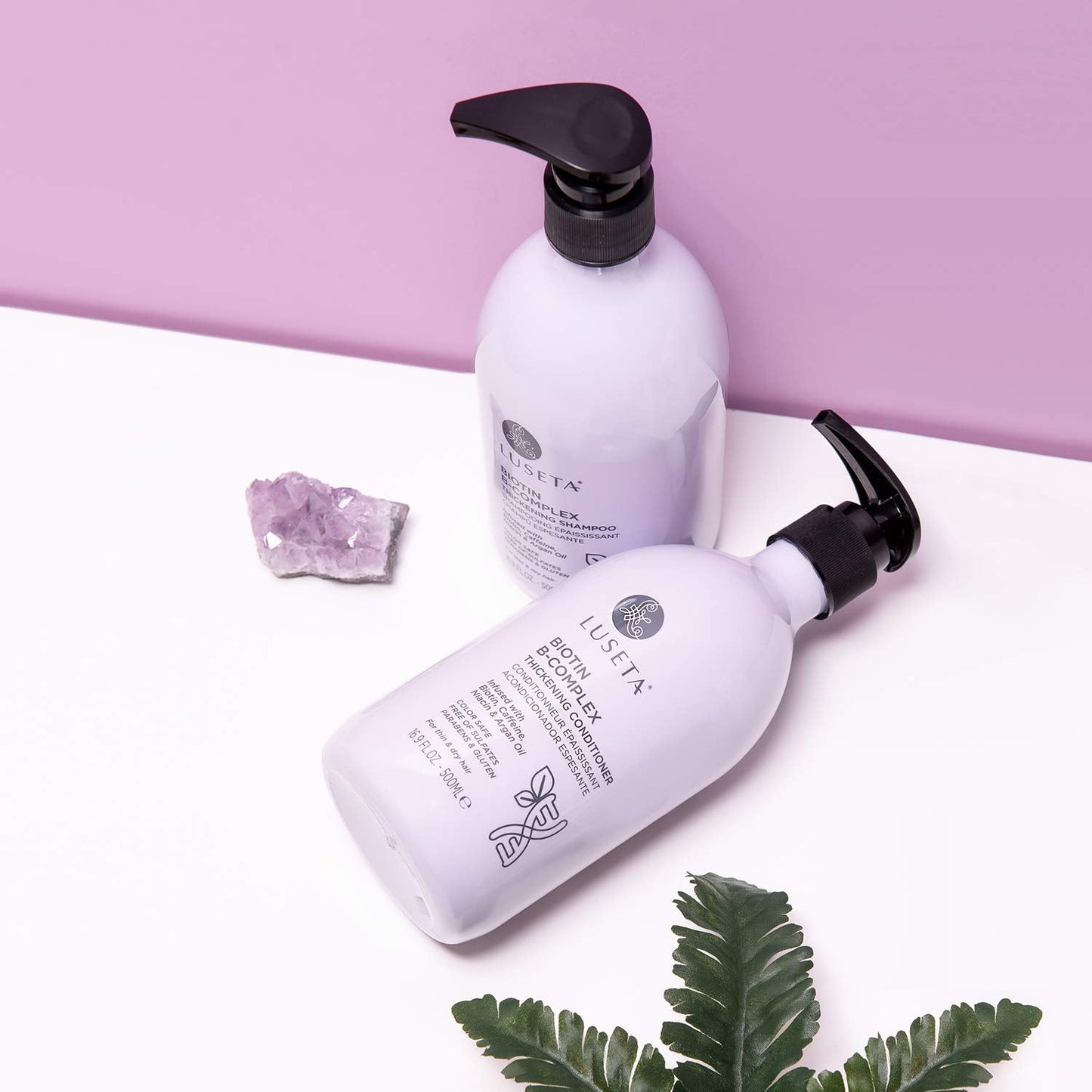 Luseta Biotin B-Complex Shampoo & Conditioner Set for Hair Growth and Strengthener - Hair Loss Treatment for Thinning Hair With Biotin Caffein Beauty & Personal Care L LUSETA