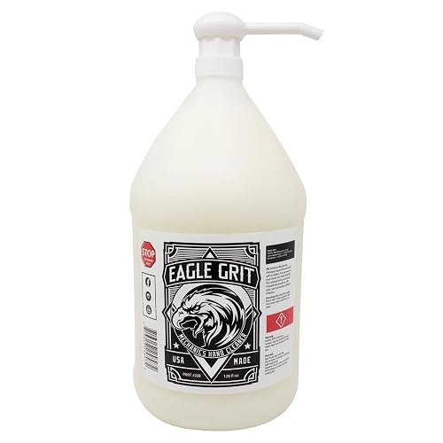 Eagle Grit Heavy Duty Industrial Hand Cleaner - USA Made Mechanic Soap - Silica-Based, Solvent - Degreaser - Removes Grease, Oil, Paint, & More Beauty & Personal Care EAGLE GRIT INDUSTRIAL HANDSOAP