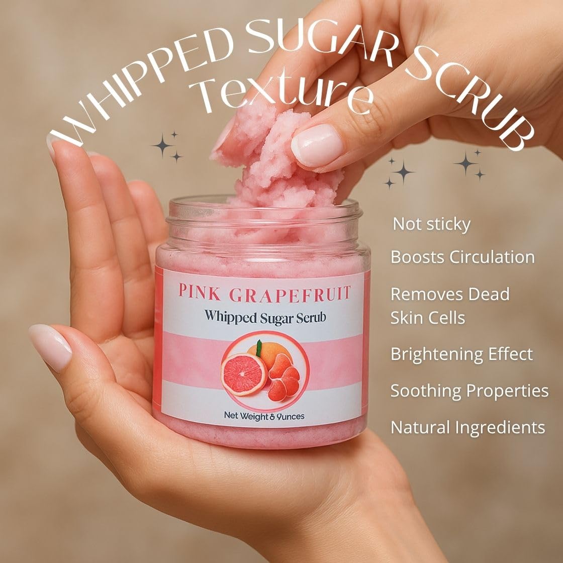 Nature Skin Shop Watermelon Whipped Sugar Scrub, 8oz Foaming Body Polish for Dry Skin & a Summer Glow Beauty & Personal Care Nature Skin Shop