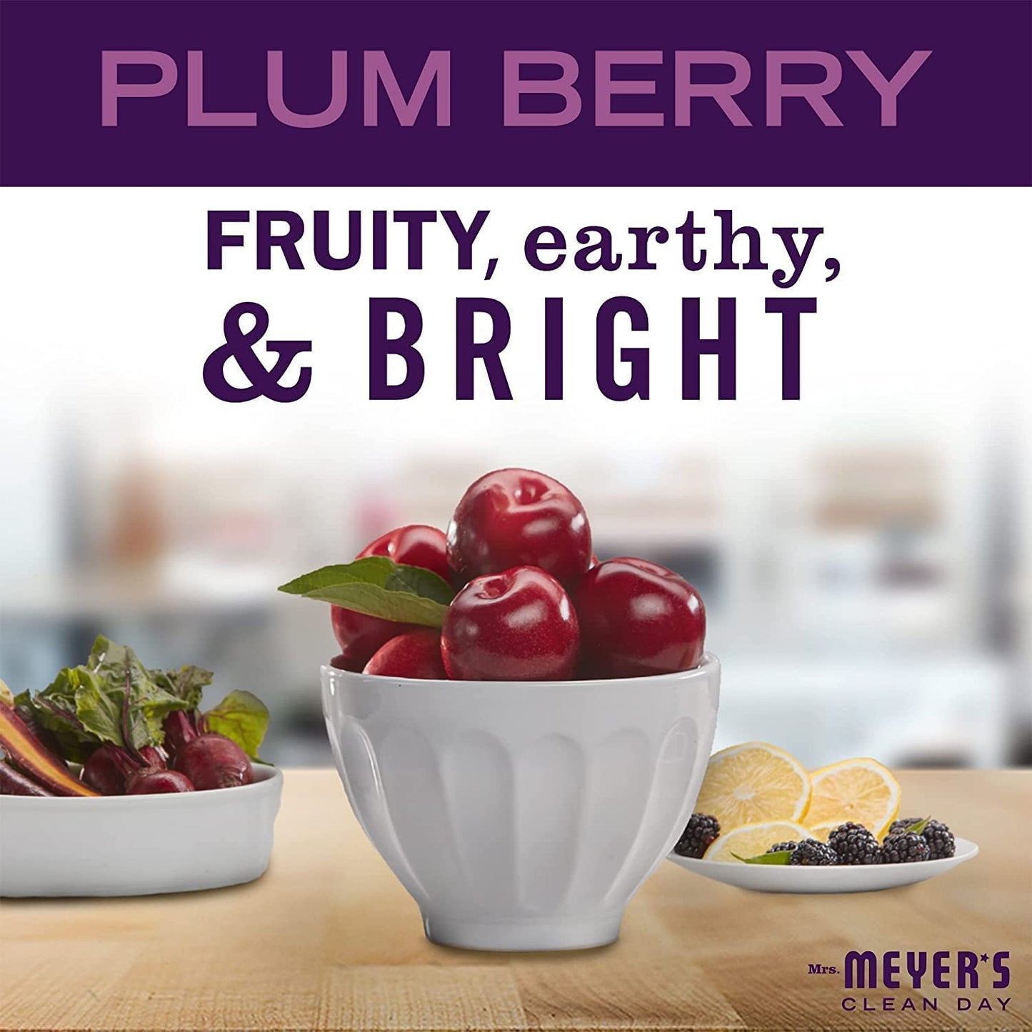 Mrs. MEYER'S Clean Day Plum Berry Scent Hand Soap Refill, 33 Fl Oz. (Pack of 3) Beauty & Personal Care Mrs. MEYER'S