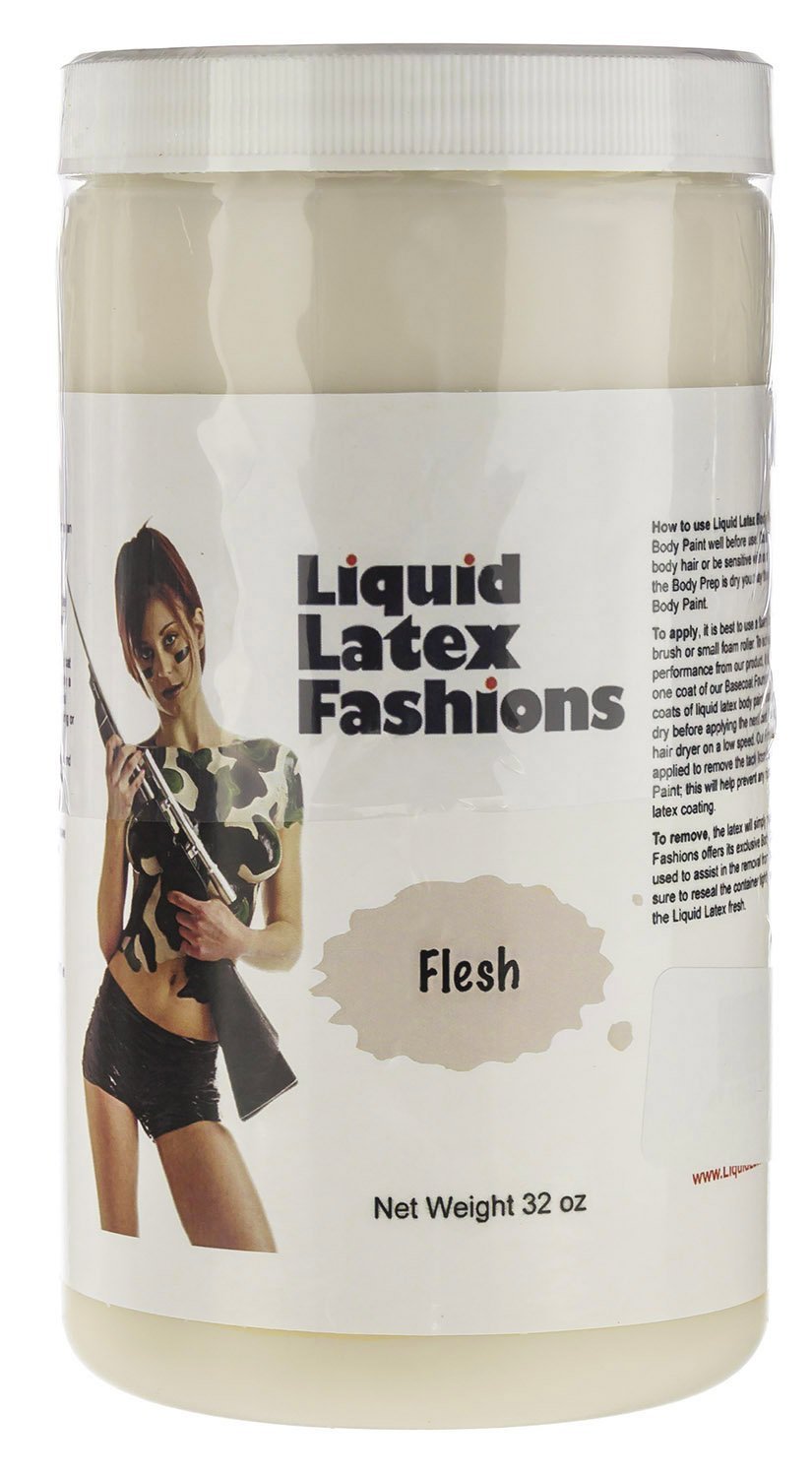 Flesh 32 Fl Oz - Liquid Latex Face and Body Paint, Ammonia Free No Odor, Arts and Crafts Paint for Halloween Zombie Cosplay Beauty & Personal Care Liquid Latex Fashions
