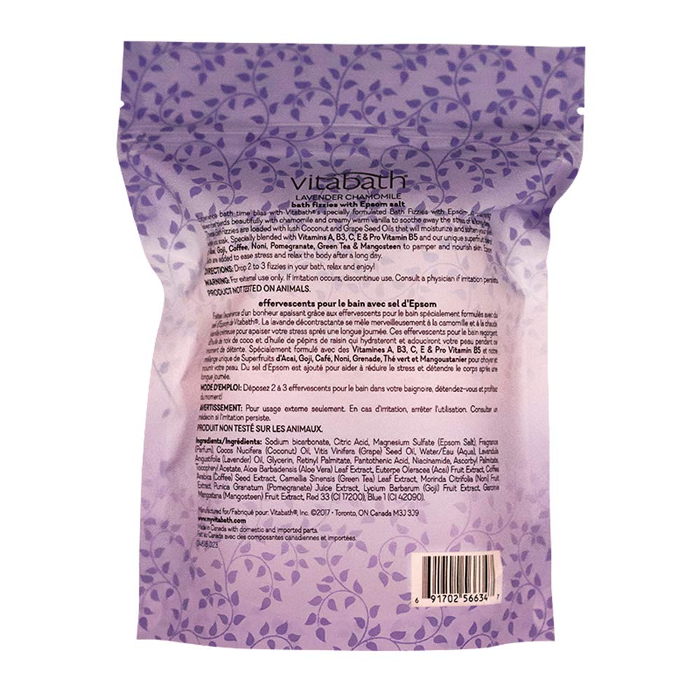 Vitabath Bath Fizzies, Lavender Chamomile, 10 Ounce Beauty & Personal Care Vitabath