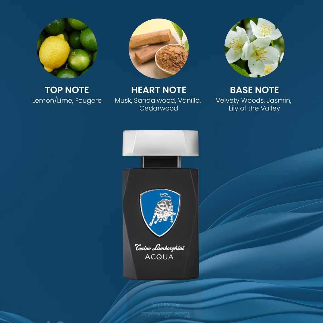 Tonino Lamborghini Acqua By for Men - 4.2 Oz Edt Spray, 4.2 Oz Beauty & Personal Care Lamborghini