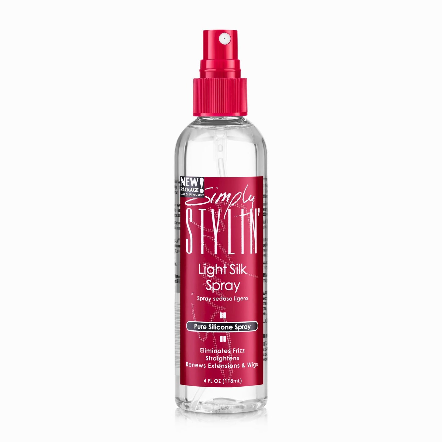 Simply Stylin' Light Silk Hair Spray - Anti-Frizz Silicone Heat Protectant - Hair Detangler for Women and Synthetic Wigs - 4 fl oz Beauty & Personal Care Simply Stylin'