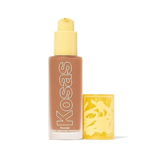 Kosas Revealer Skin-Improving Foundation with SPF 25 Protection - Hydrate, Brighten, Soothe, Plump, Protect Skin - Smoothing Texture, Natural Finish Beauty & Personal Care Kosas