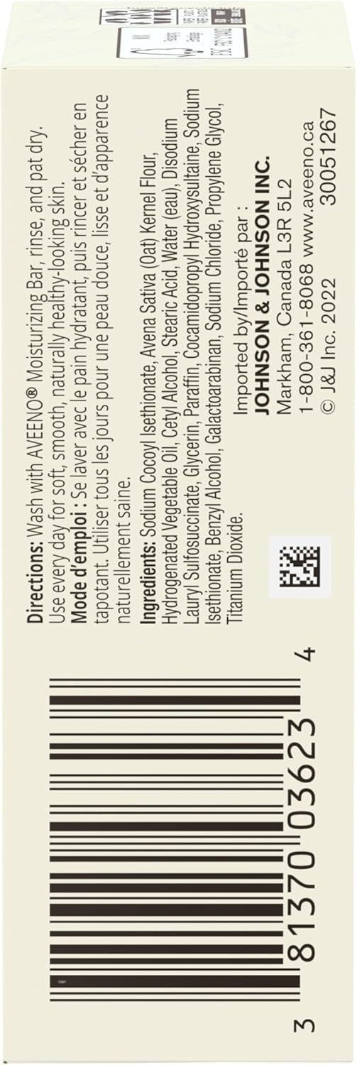 Aveeno Bar Dry Size 3.5 Ounce Aveeno Moisturizing Bar For Dry Skin (Pack of 3) Beauty & Personal Care Aveeno