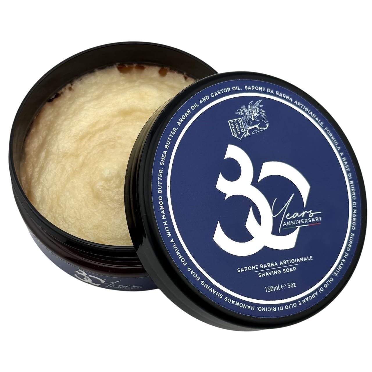 TFS 80th Anniversary Shaving Soap Cream - Artisan Men’s Shaving Soap Made in Italy, Citrus Floral Woody Fragrance, Rich Protective Lather Beauty and Personal Care TCHEON FUNG SING