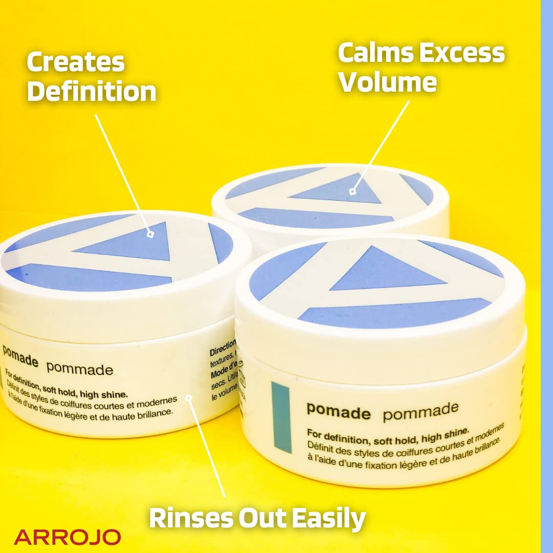 ARROJO Pomade - Hair Pomade for Men & Women to Create Definition & Calm Excessive Volume - Hair Shine Products Made w/Beeswax for Hair - Sulfate-Free Beauty & Personal Care ARROJO