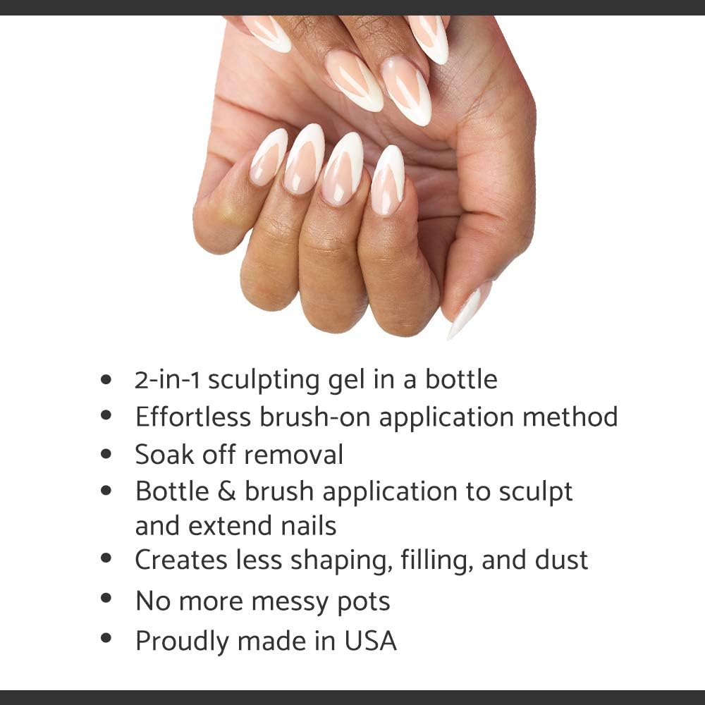 IBD Building Gels Sheer Pink, Bottle - Hard Builder Gel for Nails Extensions, Sculpting & Overlays, Soak-Off UV/LED Nail Enhancement, 0.5 oz, 1 Count
