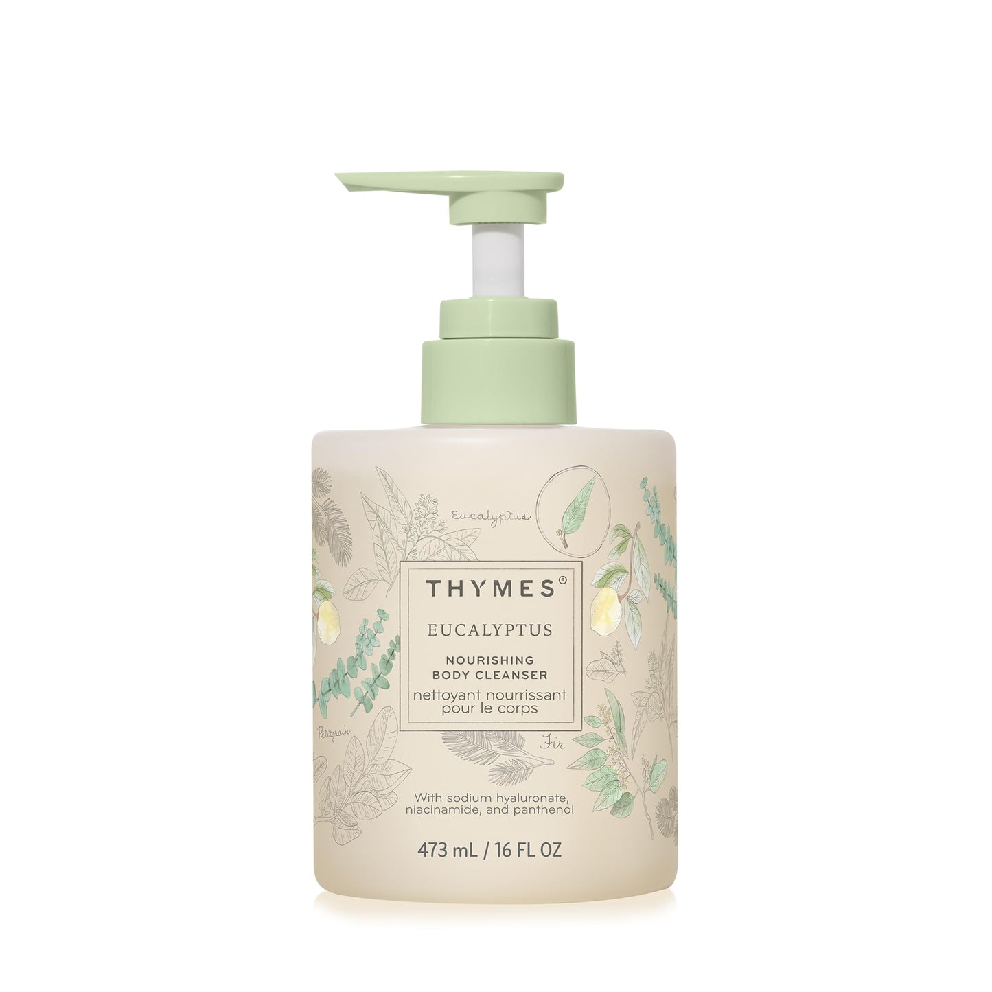 Thymes Nourishing Body Cleanser - Large Moisturizing Body Wash with Pump - Hydrating Cleanser - Notes of Eucalyptus Oil, Lemon, Petitgrain, Bergamot Beauty & Personal Care Thymes