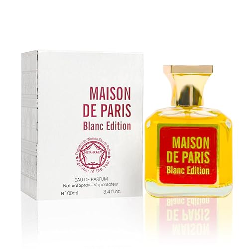 META-BOSEM Mason de Paris Blanc Edition, Women Perfume Eau de Parfum Natural Spray - Floral Oriental - Great Holiday Gift - for All Day Use - a Beauty & Personal Care META-BOSEM