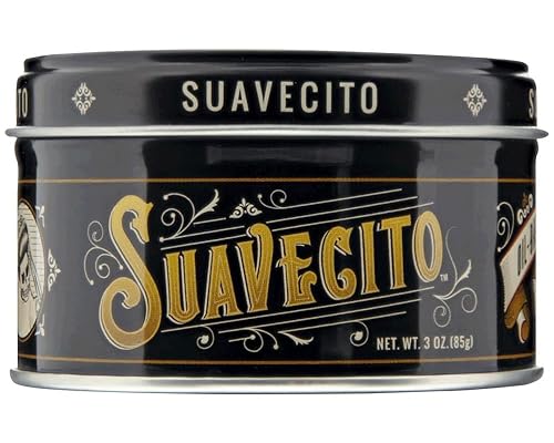 Suavecito Oil Based Pomade 3 oz Tin Can - Original Scent Hair Styling Long Lasting Hold, Healthy High Shine, For All Hair Types - Smooth Slickback Beauty & Personal Care Suavecito