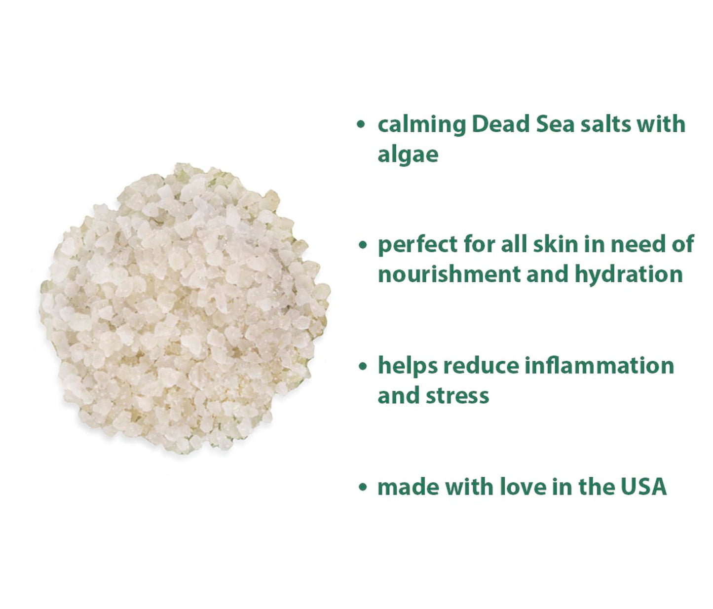 RAYA Dead Sea Salts with Algae (S-521) - Relaxing, Calming, and Hydrating Bath Treatment - Made with Minerals, Seaweed, and Algae Beauty and Personal Care Raya
