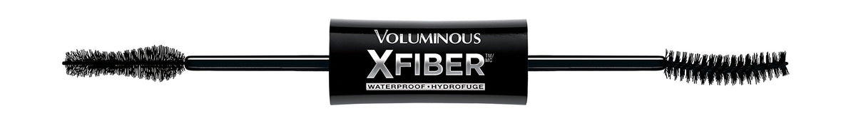 L’Oréal Paris Makeup Voluminous X Fiber Waterproof Mascara with Black Primer, Blackest Black, 1 Tube