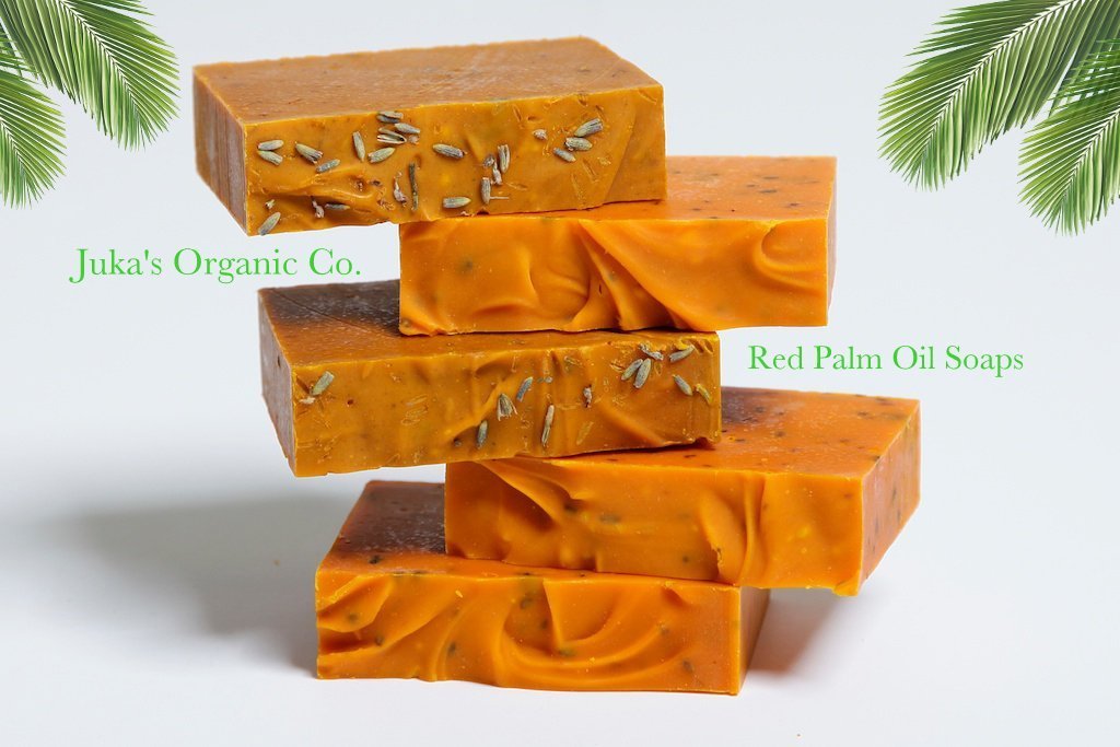 Juka's Organic Co. Red Palm Oil Soaps Hand Made with All Natural & Organic Ingredients 4oz Lavender Blend Beauty & Personal Care Juka's Organic Co.
