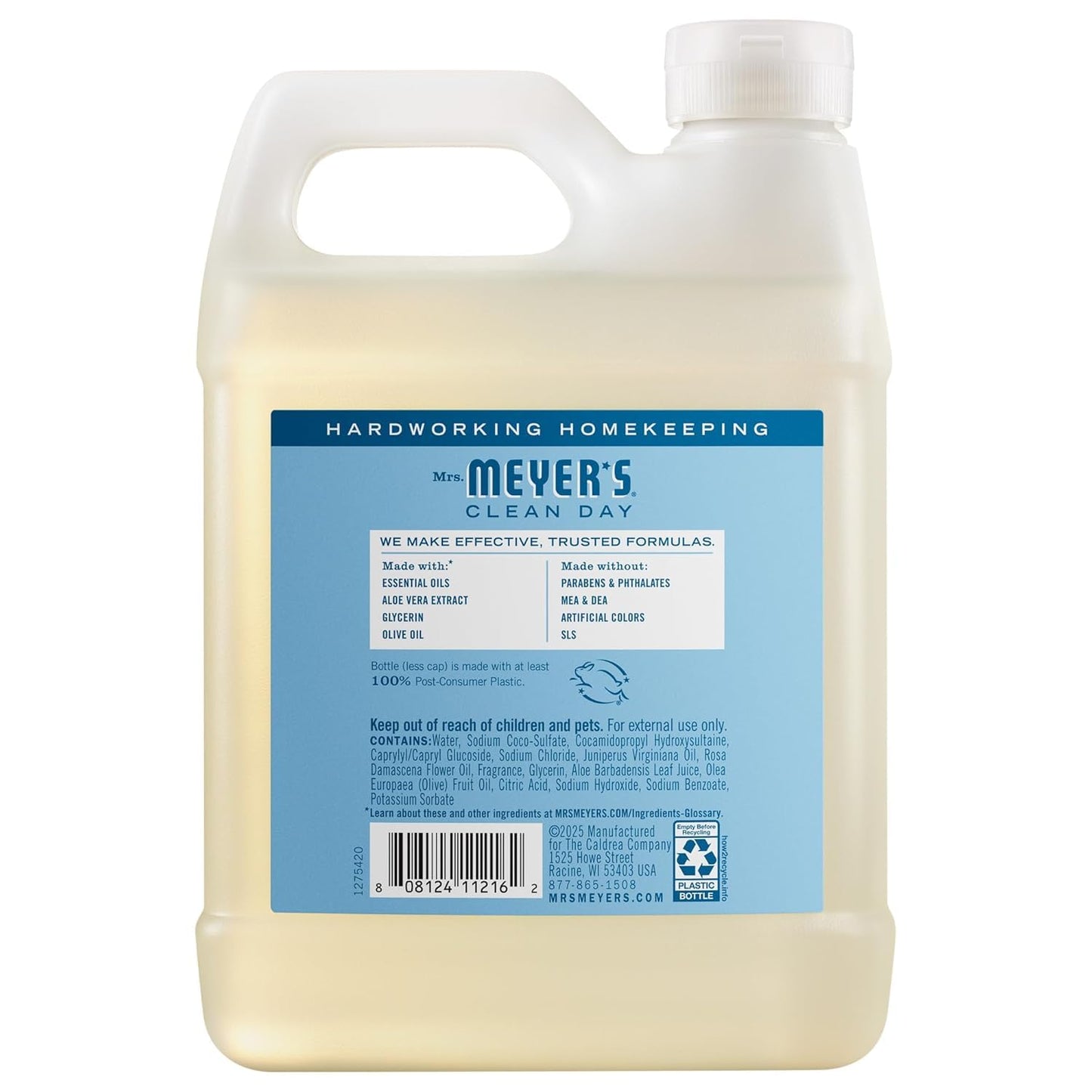 Mrs. MEYER'S CLEAN DAY Hand Soap Refill Scent Variety Pack 2 CT (Lemon Verbena + Rain Water) Beauty & Personal Care Mrs. MEYER'S