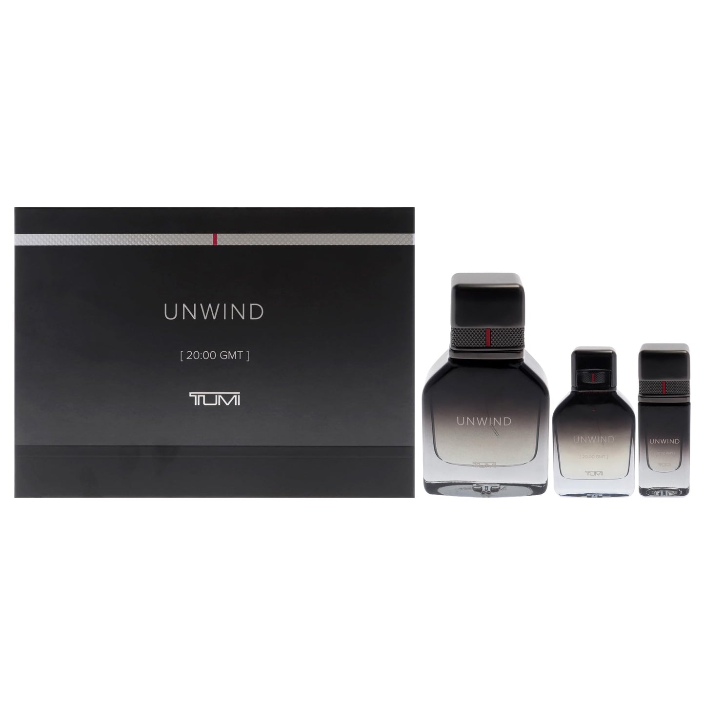 Unwind by Tumi for Men - 3 Pc Gift Set 3.4oz, 1oz, 0.5oz - EDP Sprays Beauty & Personal Care TUMI