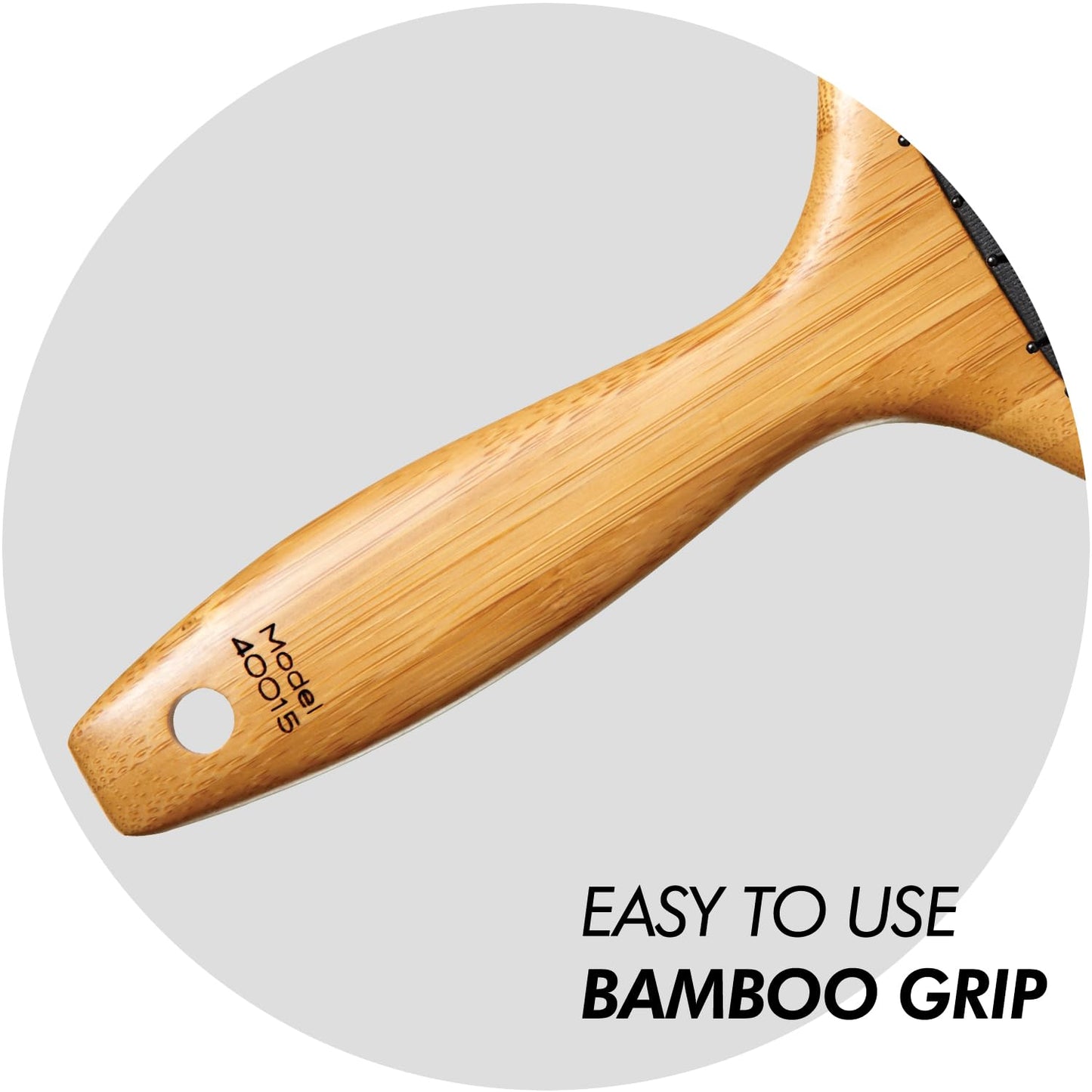 Sam Villa Signature Series Bamboo Brush Wooden Paddle Brush For Hair Styling Beauty & Personal Care Sam Villa