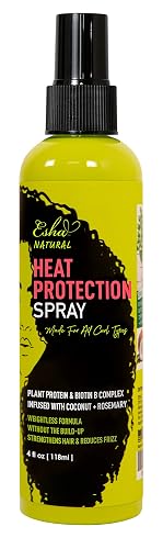 Esha Girl Heat Protection Spray for 3C & 4C Curly Hair - Up to 450F - For Synthetic Wigs & Natural Hair - Cruelty, Gluten Free Vegan Ingredients (4oz) Beauty & Personal Care Esha