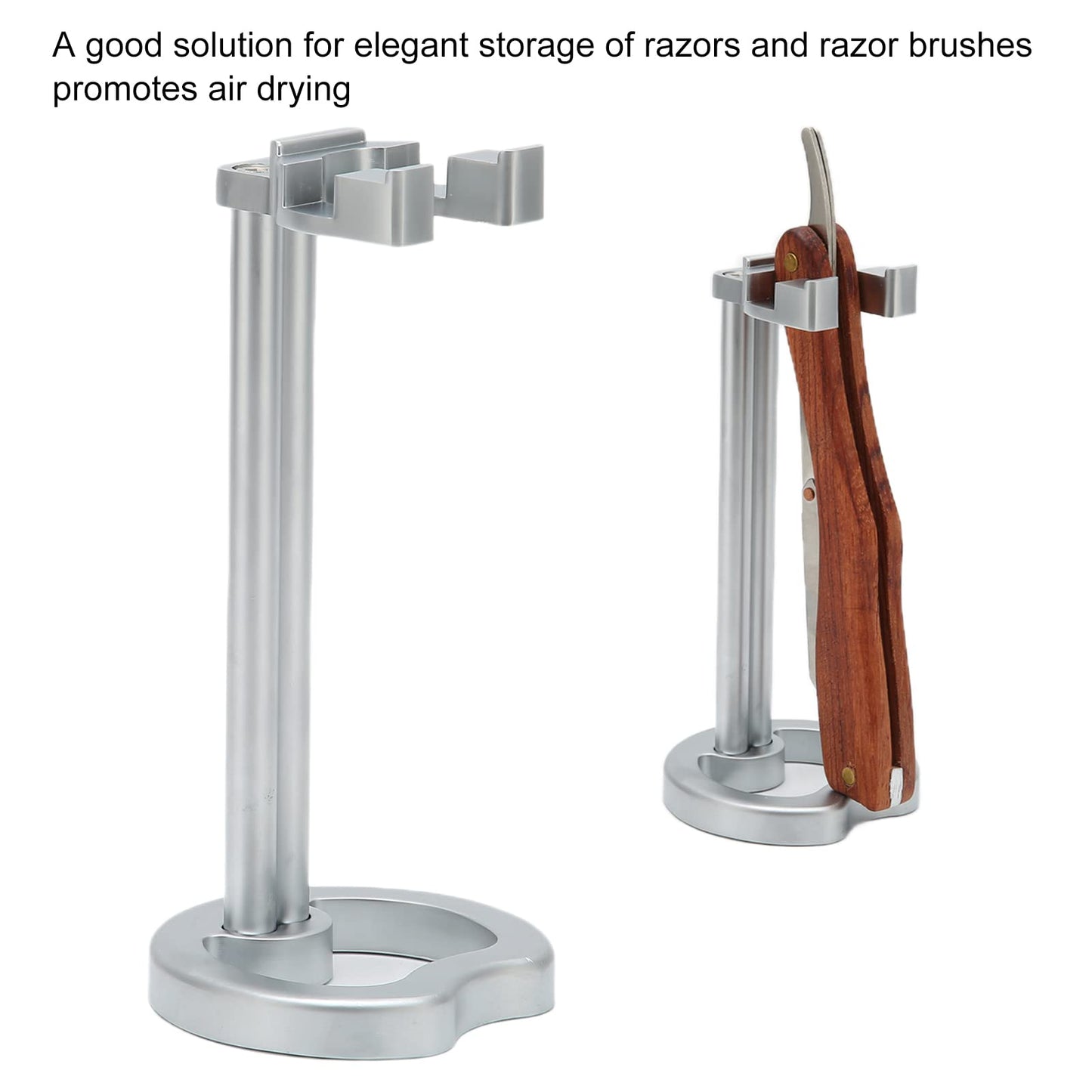 Razor Holder, Safety Razor Stand Razor Holder Stainless Steel Universal Men Shaving Brush Drying Stand, Use Modern Design, Provide Simple Mechanical Beauty and Personal Care YUYTE