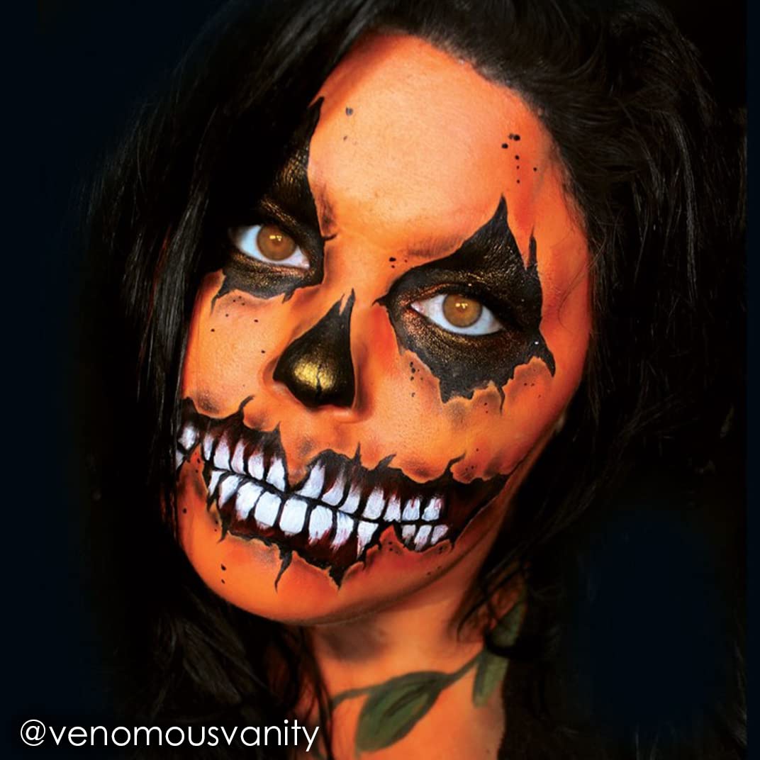Mehron Makeup Fantasy FX Cream Makeup | Water Based | Halloween | Orange Face & Body Paint For Adults 1 fl oz (30ml) (ORANGE) Beauty & Personal Care Mehron