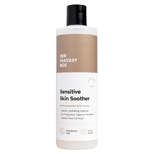 Her Fantasy Box | Sensitive Skin Soother Gentle Body Wash - Fragrance-Free Probiotic Cleanser with Chamomile, pH Balanced, Vegan & Cruelty Free, 16 oz Beauty & Personal Care Her Fantasy Box