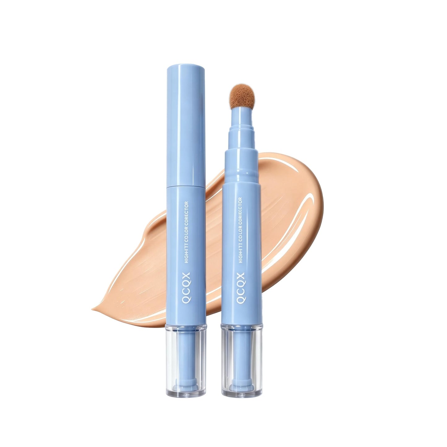 QCQX Dual-effect Concealer Pen & Foundation Eye Concealer - 24-Hour Long-LastingFull Coverage Matte Finish.Healthy Skin Glow Perfector Concealer Pen Beauty & Personal Care QCQX