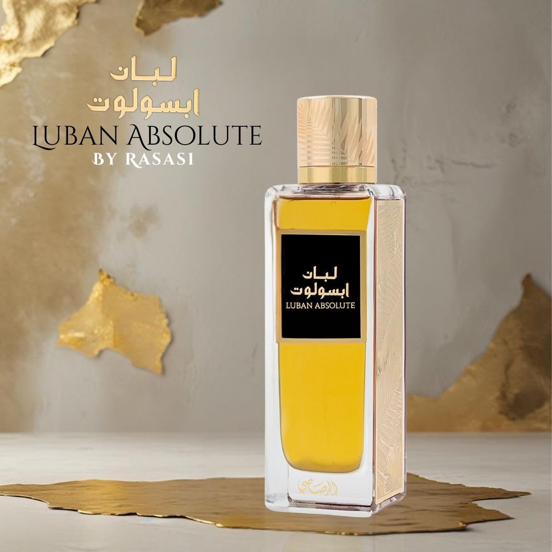 RASASI Luban Absolute Eau de Parfum Spray 200ml (6.76 Oz) | Luxury Woody Fragrance with Olibanum, Myrrh & Sandalwood | Dark Woody Unisex Perfume