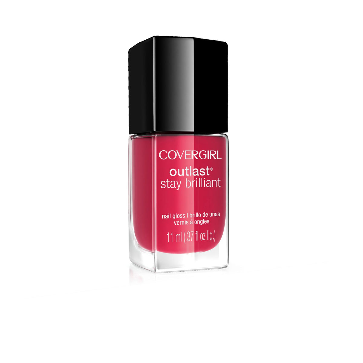 COVERGIRL Outlast Stay Brilliant Nail Gloss, Rose Delight, 0.37 Fluid Ounce (packaging may vary)