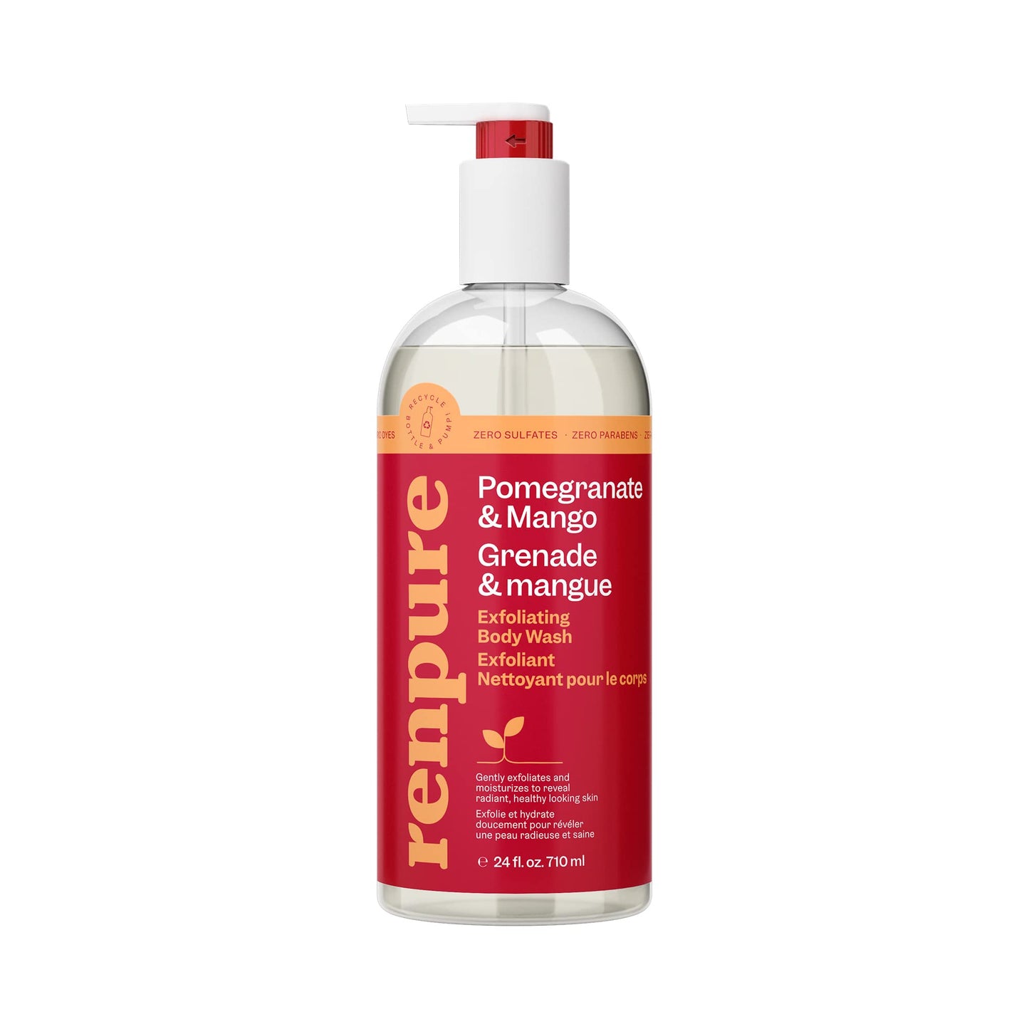 Renpure Originals pomegranate & mango body wash, 24 Ounce Beauty & Personal Care RENPURE