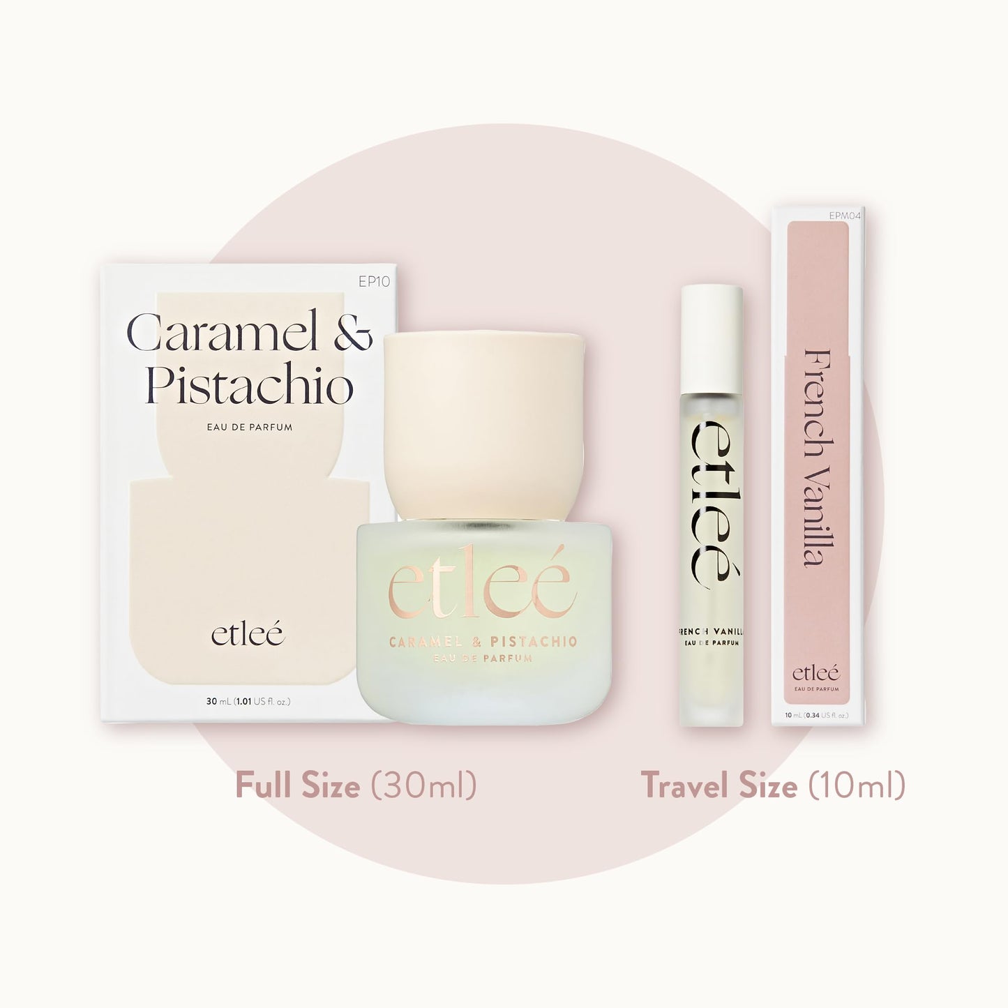 ETLEÉ Caramel & Pistachio Eau de Parfum 1.01oz, Long Lasting Perfume Inspired by SDJ 62+Kay Pistachio, Aromatic Oriental Notes With Vanilla, Almond Beauty & Personal Care ETLEÉ
