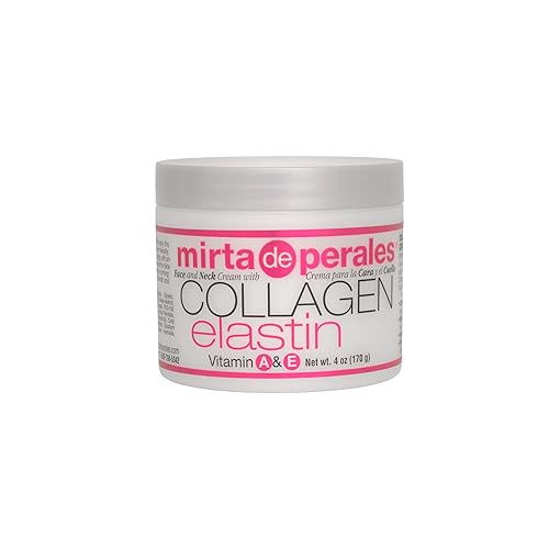 Mirta De Perales Collagen Elastin Face & Neck Cream with Vitamins A & E | Hydrating Anti-Aging Moisturizer for Firmness, Elasticity, Fine Lines Beauty & Personal Care Mirta De Perales