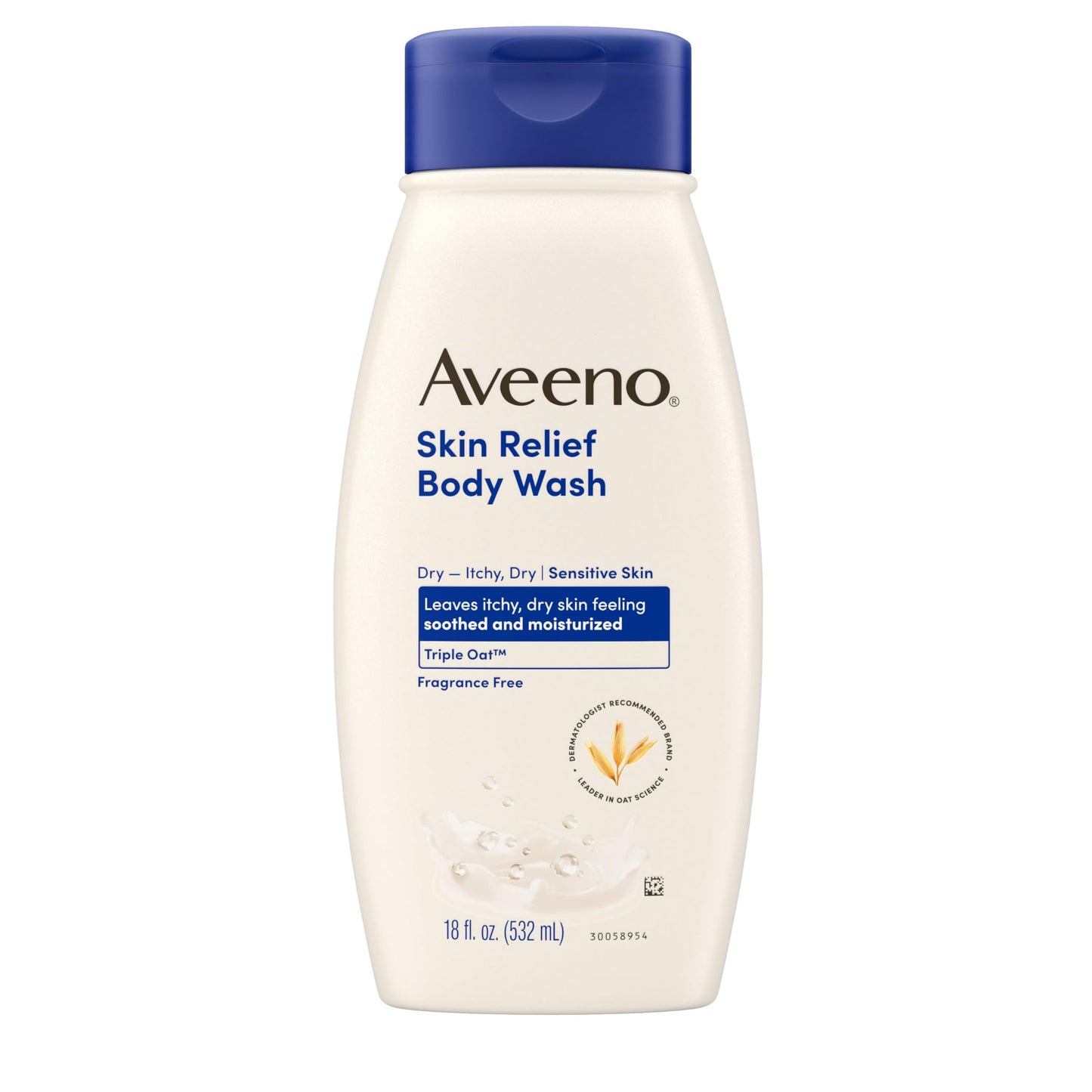 Aveeno Skin Relief Body Wash, Fragrance-Free with Triple Oat® complex, Gentle Daily Cleanser for Sensitive Skin Leaves Itchy, Dry Skin Feeling Soothed Beauty & Personal Care Aveeno