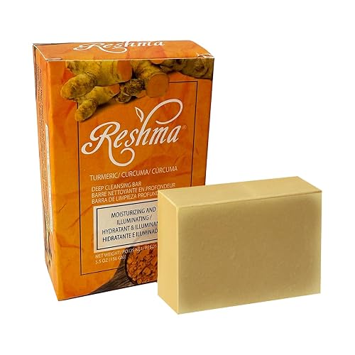 Reshma Beauty Turmeric Soap | Infused with Turmeric Extract, Olive Oil, Coconut Oil (Pack Of 1), 5.05 oz Beauty & Personal Care Reshma Beauty
