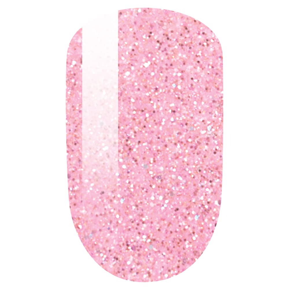 LeChat - Perfect Match Gel Polish - Ice Princess - Bubblegum Pink with Glitter Finish - (0.5 Ounce) - Easy Application - Soak Off Formula